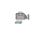Lorelli Wickeltasche Viola, wasserabweisend, Wickelunterlage, Seitentaschen grau