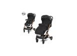 Lorelli Kinderwagen Fiorano faltbar, Ablagekorb, Frontbügel abnehmbar, Bremse schwarz