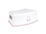 Kikkaboo Kinder Badhocker Hippo einstufiger Tritthocker, rutschfest, Griffraum rosa