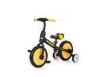 Chipolino Dreirad, Laufrad 2 in 1, Max Bike, 10 Zoll Räder, Pedale, Stützräder gelb Monster