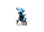 Byox Tricycle Flexy Lux 3 in 1 Dreirad, klappbar, Gummireifen, drehbarer Sitz blau