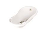Lorelli Babybadewanne Comic 84 cm lang ergonomische Form Ablagefächer ab Geburt weiß 2