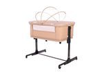 Lorelli Beistellbett Milano 2in1 ab Geburt Matratze höhenverstellbar Moskitonetz beige