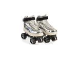 Byox Rollschuhe Silver PVC-Räder Sohle mit Licht Lager 608ZB Größe M (35-36)