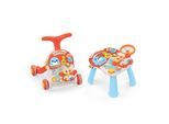 Kikkaboo Laufwagen 2 in 1 Wobble Fun Spieltisch Motorikspielcenter verstellbar orange