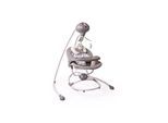 Cangaroo Babywippe Woodsy 2 in 1, Remote, 12 Melodien, Timer, 5 Stufen, Mobile grau