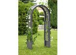 KHW Rosenbogen mit Erdspieß, grau