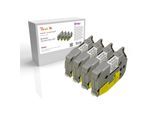 Peach Schriftbandkassette kompatibel zu Brother TZ-221/TZe-221, Pack(4) Brother BR-TZ221