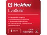 McAfee LiveSafe – 1 Gerät - 1-Jahres-Abonnement