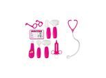 Pilsan Kinder-Arztset 03232, 9-teilig, Spritze, Stethoskop, Otoskop, Arztausweis pink