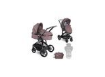 Lorelli Kombikinderwagen Lumina 2 in 1 Babywanne Sportsitz drehbar in einem in beige