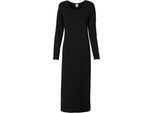 Viskose-Mix-Kleid, schwarz, 42