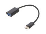 Adnauto - Cable usb 2.0 a femelle vers usb c male noir otg - Noir