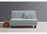 Schlafsofa ELL + ELL "Enny", blau (hellblau), B:125cm H:90cm T:100cm, 92% Polyester 8% Nylon, Sofas, Schlafsofa