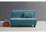 Schlafsofa ELL + ELL "Enny", blau (petrol), B:145cm H:85cm T:100cm, 92% Polyester 8% Nylon, Sofas, Schlafsofa