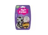 Dogman Cat Toy Plush Covered Ball 4cm (4-Pack Assorted)