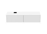 Ideal Standard Conca Waschtisch-Unterschrank T3983Y1 mit Ausschnitt, 2 Auszüge, 160x50,5x37 cm, Weiß matt lackiert