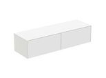Ideal Standard Conca Waschtisch-Unterschrank T4315Y1 ohne Ausschnitt, 2 Auszüge, 160x50,5x37 cm, Weiß matt lackiert