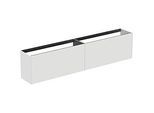 Ideal Standard Conca Waschtisch-Unterschrank T4339Y1 240x37x54cm, ohne Waschtischplatte, 2 Auszüge, Weiß matt lackiert