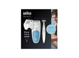Braun Silk-épil 5 5-810 Epilierer für Frauen für eine sanfte Haarentfernung, weiß/türkis