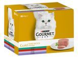 GOURMET Gold Feine Pastete Kaninchen, Rind, Kalb, Lamm 24x85g Stk.