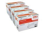 4 Oki Trommeln C5650 C5750 Serie Multipack BK C M Y 4-farbig