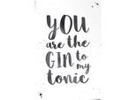 Reinders! Poster »Gin Tonic Love«, (1 St.)