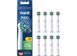 Oral-B Aufsteckbürsten Pro CrossAction, X-förmige Borsten, weiß