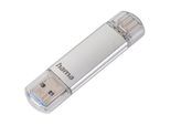 Hama USB-Stick "C-Laeta", Type-C USB 3.1/USB 3.0, 16GB, 40 MB/s, Silber USB-Stick (Lesegeschwindigkeit 40 MB/s), silberfarben