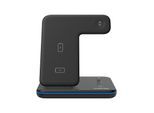 Canyon WS-302 wireless charging stand - 3-in-1 - Lightning/Micro-USB Type B - 15 Watt - Black