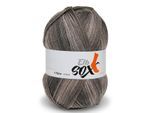 Sockenwolle ElbSox Color 4-fädig ggh, Braun Dégradé, aus Schurwolle