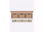 Hängeregal HEINE HOME, beige (creme, natur), B:75cm H:38,5cm T:26,5cm, Holz, MDF, Regale, Hängeregal