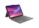 Logitech Combo Touch Tablet-Cover Apple iPad 10.9 (10. Gen., 2022) 27,7 cm (10,9) Book Cover Schwarz