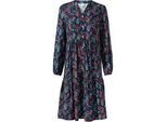Viskose-Kleid, Druck rot, 42