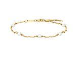 Julie Julsen Armband 925/- Sterling Silber vergoldet Süßwasserperlen