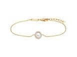 Julie Julsen Armband 925/- Sterling Silber vergoldet Perle und Zirkonia