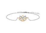 Julie Julsen Armband 925 Silber rhodiniert teils vergoldet Lotusblüte Zirkonia