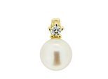 Orolino Anhänger 585 Gold mit Brillant 0,03ct. + Perle 6,5-7mm