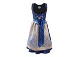 Midi Dirndl 2-teilig Royalblau