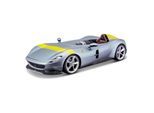 Bburago 18-36912 - Modellauto - Ferrari Monza SP1 Signature Edition (silber, Maßstab 1:43)