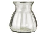IB Laursen Glas-Vase mit breiten Rillen mundgeblasen, Höhe 10.5, Ø 9.3 cm