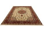 morgenland Orientteppich »Perser - Täbriz - Royal - 359 x 248 cm - beige«, rechteckig, Wohnzimmer, Handgeknüpft, Einzelstück mit Zertifikat