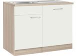 wiho Küchen Spülenschrank »Zell«, Breite 110 cm, inkl. Tür/Sockel für Geschirrspüler