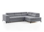 exxpo - sofa fashion Ecksofa »Bocco«, Wahlweise mit Bettfunktion und Bettkasten, 5 verstellbare Kopfstützen