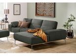 W.SCHILLIG Ecksofa »run«, mit elegantem Holzsockel, Füße in Silber matt, Breite 299 cm