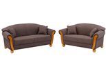 Home affaire Sofa-Set »Milano« 2-teilig, bestehend aus 2-Sitzer und 3-Sitzer Sofa inkl. Zierkissen