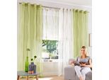 my home Gardine »Dimona«, (2 St.), 2er-Set, transparent, Voile, Polyester