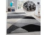 Paco Home Hochflor-Teppich »Mango 308«, rechteckig, weicher Shaggy, modernes Design, ideal im Wohnzimmer & Schlafzimmer