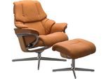 Stressless® Relaxsessel »Reno«, mit Cross Base, Größe S, M & L, Holzakzent Eiche