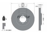 TEXTAR Bremsscheibe PRO 92282403 InnenbelüftetVorne Rechts Links für ISUZU D-Max II 2.5 CRDi 4x4 4WD 1.9 Ddi